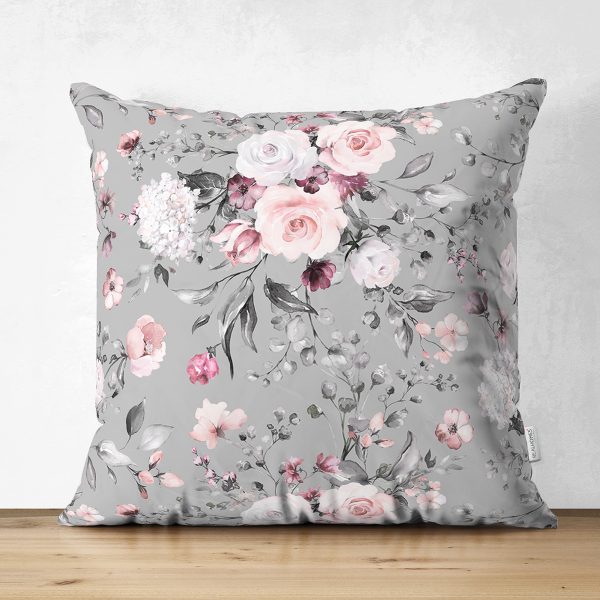 - Suet-K-8488-Gorsel1 - Realhomes  Çift Taraflı Beyaz Zemin Üzerinde Gold Detaylı Yaprak Desenli Modern Süet Yastık Kırlent Kılıfı Realhomes