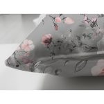 Çift Taraflı Rengarenk Zemin Üzerinde Çiçek Desenli Dijital Baskılı Modern Süet Yastık Kırlent Kılıfı Realhomes