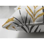 - Suet-K-8489-Gorsel3 - Realhomes  Çift Taraflı Beyaz Zemin Üzerinde Gold Detaylı Yaprak Desenli Modern Süet Yastık Kırlent Kılıfı Realhomes