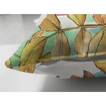 - Suet-K-8492-Gorsel3 - Realhomes Çift Taraflı Beyaz Zeminli Renkli Yaprak Desenli Dijital Baskılı Modern Süet Yastık Kırlent Kılıfı Realhomes