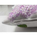 - Suet-K-8493-Gorsel3 - Realhomes  Çift Taraflı Beyaz Zemin Üzerinde Yeşil Yapraklı Çiçek Desenli Modern Süet Yastık Kırlent Kılıfı Realhomes