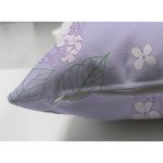 Çift Taraflı Renkli Zemin Üzerinde Yaprak Desenli Dijital Baskılı Modern Süet Yastık Kırlent Kılıfı Realhomes