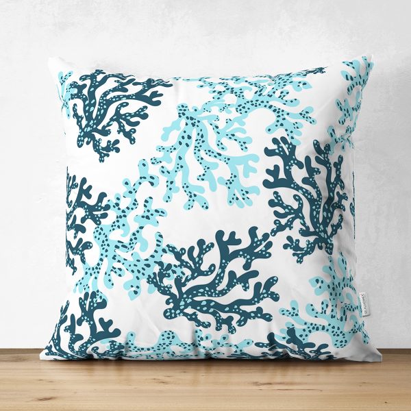 Çift Taraflı Beyaz Zemin Üzerinde Mermer Desenli Dijital Baskılı Modern Süet Yastık Kırlent Kılıfı Realhomes