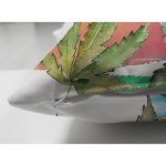 Çift Taraflı Beyaz Zemin Üzerinde Renkli Çizgili Dijital Baskılı Modern Süet Yastık Kırlent Kılıfı Realhomes