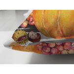 - Suet-K-8526-Gorsel3 - Realhomes Çift Taraflı Beyaz Zemin Üzerinde Siyah Çizgili Bal Kabağı Desenli Süet Yastık Kırlent Kılıfı Realhomes