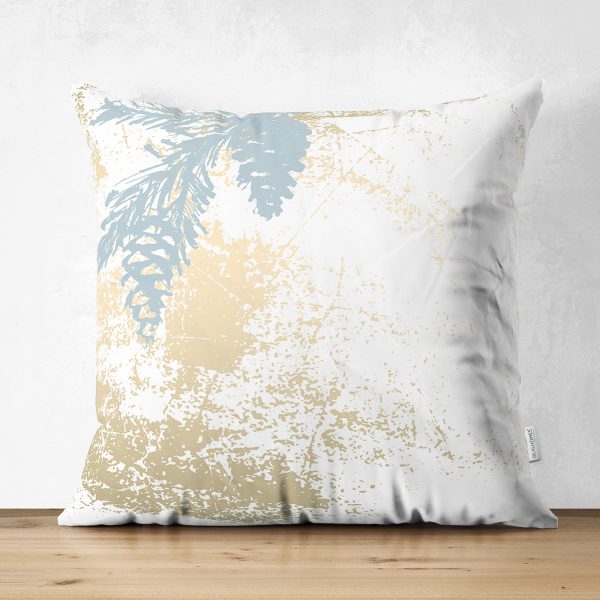 Çift Taraflı Beyaz Zemin Üzerinde Mermer Desenli Dijital Baskılı Modern Süet Yastık Kırlent Kılıfı Realhomes