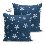 - Suet-K-8544-Gorsel2 - Realhomes Çift Taraflı Renkli Zemin Üzerinde Beyaz Kartanesi Desenli Dijital Baskılı Modern Süet Yastık Kılıfı Realhomes