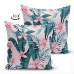 - Suet-K-8551-Gorsel2 - Realhomes Çift Taraflı Rengarenk Zemin Üzerinde Çiçek Desenli Dijital Baskılı Modern Süet Yastık Kırlent Kılıfı Realhomes