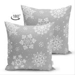 - Suet-K-8552-Gorsel2 - Realhomes Çift Taraflı Renkli Zemin Üzerinde Beyaz Kartanesi Desenli Dijital Baskılı Modern Süet Yastık Kılıfı Realhomes