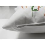 - Suet-K-8559-Gorsel3 - Realhomes Çift Taraflı Beyaz Zemin Üzerinde Rengarenk Çiçek Desenli Süet Yastık Kırlent Kılıfı Realhomes