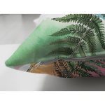 - Suet-K-8560-Gorsel3 - Realhomes Çift Taraflı Beyaz Zemin Üzerinde Renkli Soyut Çizimli Yaprak Desenli Süet Yastık Kırlent Kılıfı Realhomes