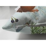 - Suet-K-8561-Gorsel3 - Realhomes Çift Taraflı Beyaz Zemin Üzerinde Sincap Desenli Dijital Baskılı Modern Süet Yastık Kırlent Kılıfı Realhomes