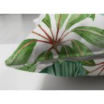 - Suet-K-8564-Gorsel3 - Realhomes Çift Taraflı Beyaz Zemin Üzerinde Yeşil Yaprak Desenli Süet Yastık Kırlent Kılıfı Realhomes