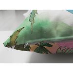 Çift Taraflı Beyaz Zemin Üzerinde Renkli Soyut Desenli Süet Yastık Kırlent Kılıfı Realhomes