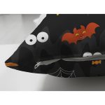 - Suet-K-8571-Gorsel3 - Realhomes Çift Taraflı Siyah Zeminli Bal Kabağı Desenli Dijital Baskılı Modern Süet Yastık Kırlent Kılıfı Realhomes