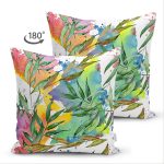 - Suet-K-8575-Gorsel2 - Realhomes Çift Taraflı Beyaz Zemin Üzerinde Renkli Soyut Desenli Süet Yastık Kırlent Kılıfı Realhomes