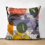 Çift Taraflı Pastel Zemin Üzerinde Renkli Puantiye Desenli Dijital Baskılı Modern Süet Yastık Kılıfı Realhomes