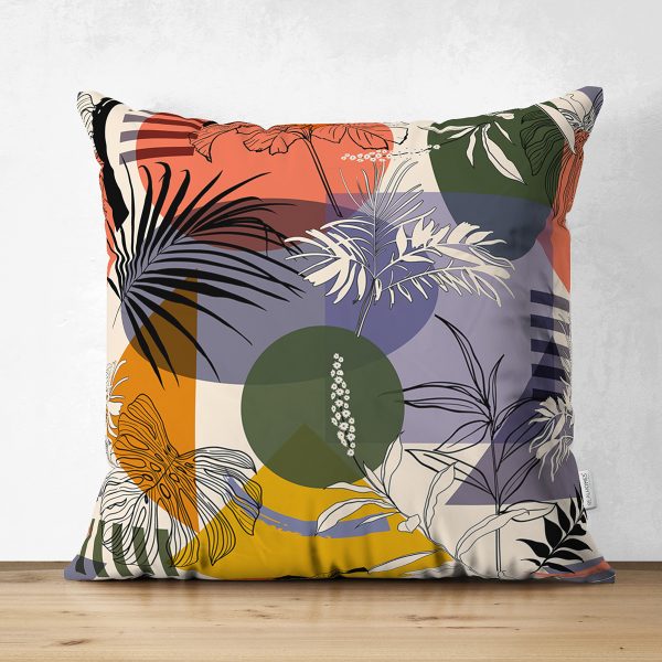 Çift Taraflı Pastel Zemin Üzerinde Renkli Puantiye Desenli Dijital Baskılı Modern Süet Yastık Kılıfı Realhomes