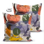 Çift Taraflı Pastel Zemin Üzerinde Renkli Puantiye Desenli Dijital Baskılı Modern Süet Yastık Kılıfı Realhomes