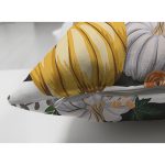 - Suet-K-8598-Gorsel3 - Realhomes Çift Taraflı Beyaz Zemin Üzerinde Siyah Çizgili Bal Kabağı Desenli Süet Yastık Kırlent Kılıfı Realhomes