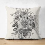 - Suet-K-8619-Gorsel1 - Realhomes Çift Taraflı Pastel Zemin Üzerinde Çiçek Desenli Dijital Baskılı Modern Süet Yastık Kırlent Kılıfı Realhomes