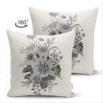 - Suet-K-8619-Gorsel2 - Realhomes Çift Taraflı Pastel Zemin Üzerinde Çiçek Desenli Dijital Baskılı Modern Süet Yastık Kırlent Kılıfı Realhomes