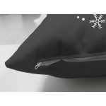 Çift Taraflı Pastel Zemin Üzerinde Yılbaşı Desenli Dijital Baskılı Modern Süet Yastık Kırlent Kılıfı Realhomes