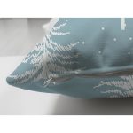 - Suet-K-8631-Gorsel3 - Realhomes Çift Taraflı Renkli Zemin Üzerinde Beyaz Çam Ağacı Desenli Dijital Baskılı Modern Süet Yastık Kılıfı Realhomes