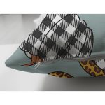 - Suet-K-8638-Gorsel3 - Realhomes Çift Taraflı Pastel Zeminli Ekoseli Balkabağı Dijital Baskılı Modern Süet Yastık Kırlent Kılıfı Realhomes