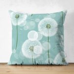 - Suet-K-8644-Gorsel1 - Realhomes Çift Taraflı Pastel Zemin Üzerinde Beyaz Çiçek Desenli Süet Yastık Kırlent Kılıfı Realhomes