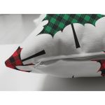 - Suet-K-8645-Gorsel3 - Realhomes Çift Taraflı Beyaz Zemin Üzerinde Ekoseli Sonbahar Yaprak Desenli Süet Yastık Kırlent Kılıfı Realhomes