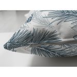 - Suet-K-8651-Gorsel3 - Realhomes Çift Taraflı Beyaz Zemin Üzerinde Renkli Çam Yaprağı Desenli Modern Süet Yastık Kırlent Kılıfı Realhomes