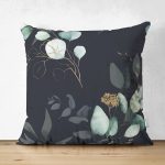 Çift Taraflı Pastel Zeminli Rengarenk Çiçek Desenli Dijital Baskılı Modern Süet Yastık Kırlent Kılıfı Realhomes