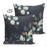 Çift Taraflı Pastel Zeminli Rengarenk Çiçek Desenli Dijital Baskılı Modern Süet Yastık Kırlent Kılıfı Realhomes