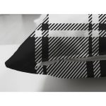 - Suet-K-8673-Gorsel3 - Realhomes  Çift Taraflı Beyaz Zeminli Siyah Ekose Desenli Dijital Baskılı Modern Süet Yastık Kırlent Kılıfı Realhomes