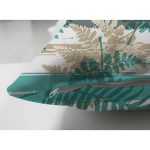 - Suet-K-8692-Gorsel3 - Realhomes Çift Taraflı Beyaz Zemin Üzerinde Yeşil Çizgili Yaprak Desenli Modern Süet Yastık Kırlent Kılıfı Realhomes