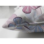 Çift Taraflı Beyaz Zeminli Renkli Kelebek Desenli Dijital Baskılı Modern Süet Yastık Kırlent Kılıfı Realhomes