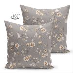 - Suet-K-8713-Gorsel2 - Realhomes Çift Taraflı Rengarenk Zemin Üzerinde Çiçek Desenli Dijital Baskılı Modern Süet Yastık Kırlent Kılıfı Realhomes