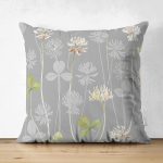 - Suet-K-8716-Gorsel1 - Realhomes Çift Taraflı Pastel Zeminli Renkli Yaprak Desenli Dijital Baskılı Modern Süet Yastık Kırlent Kılıfı Realhomes