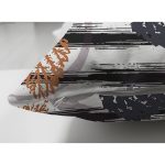 Çift Taraflı Beyaz Zeminli Renkli Yaprak Desenli Dijital Baskılı Modern Süet Yastık Kırlent Kılıfı Realhomes