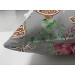 Çift Taraflı Pastel Zeminli Yılbaşı Çorabı Desenli Dijital Baskılı Modern Süet Yastık Kırlent Kılıfı Realhomes