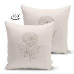 - Suet-K-8728-Gorsel2 - Realhomes Çift Taraflı Pastel Zemin Üzerinde Çiçek Desenli Dijital Baskılı Modern Süet Yastık Kırlent Kılıfı Realhomes