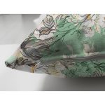 Çift Taraflı Rengarenk Zemin Üzerinde Çiçek Motifli Dijital Baskılı Modern Süet Yastık Kırlent Kılıfı Realhomes