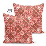 - Suet-K-8764-Gorsel2 - Realhomes Çift Taraflı Beyaz Zemin Üzerinde Çini Desenli Dijital Baskılı Modern Süet Yastık Kırlent Kılıfı Realhomes