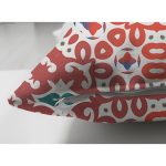 - Suet-K-8768-Gorsel3 - Realhomes Çift Taraflı Beyaz Zemin Üzerinde Çini Desenli Dijital Baskılı Modern Süet Yastık Kırlent Kılıfı Realhomes