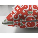 Çift Taraflı Beyaz Zemin Üzerinde Çini Desenli Dijital Baskılı Modern Süet Yastık Kırlent Kılıfı Realhomes