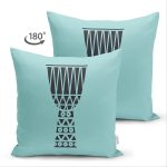 - Suet-K-8801-Gorsel2 - Realhomes Çift Taraflı Renkli Zemin Üzerinde Onedraw Çizimli Kupa Desenli Modern Süet Yastık Kırlent Kılıfı Realhomes