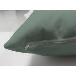 - Suet-K-8811-Gorsel3 - Realhomes  Çift Taraflı Renkli Zemin Üzerinde Yaprak Desenli Dijital Baskılı Modern Süet Yastık Kırlent Kılıfı Realhomes