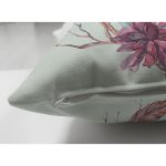 Çift Taraflı Beyaz Zemin Üzerinde Kaktüs Desenli Dijital Baskılı Modern Süet Yastık Kırlent Kılıfı Realhomes