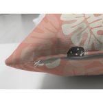 - Suet-K-8859-Gorsel3 - Realhomes Çift Taraflı Renkli Zemin Üzerinde Yaprak Desenli Dijital Baskılı Modern Süet Yastık Kırlent Kılıfı Realhomes